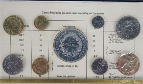 Monnaie de Paris. Séries fleurs de coin. 1975/1976