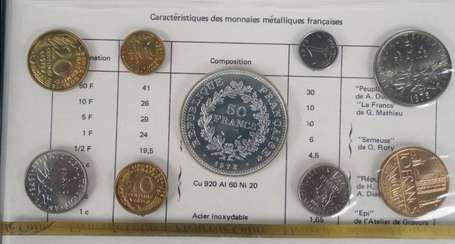 Monnaie de Paris. Séries fleurs de coin. 1975/1976