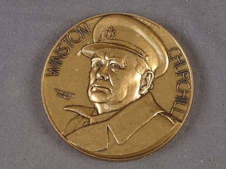 Médaille de la monnaie de Paris en bronze Winston 