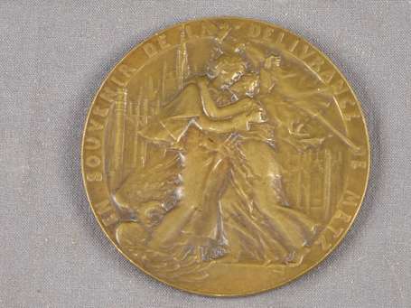 Médaille de bronze 1918 Metz à ses libérateurs 