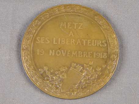 Médaille de bronze 1918 Metz à ses libérateurs 
