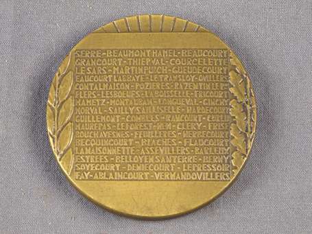 France médaille de bronze Bataille de la Somme 