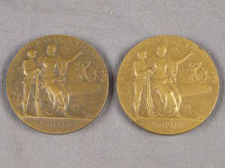 France lot de 2 médailles en bronze  Prix du 