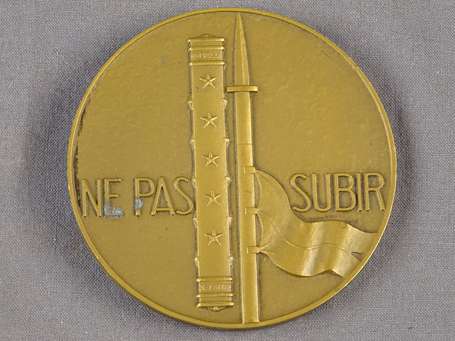 Médaille en bronze de Lattre de Tassigny Maréchal 