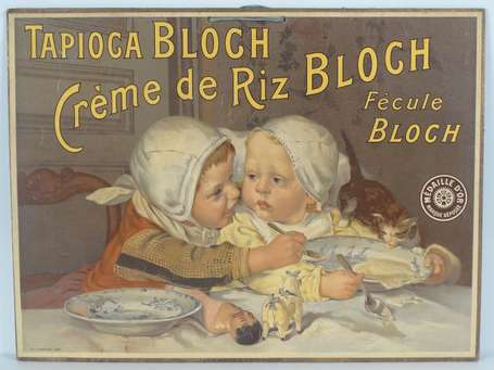 TAPIOCA BLOCH : Panonceau lithographié illustré de