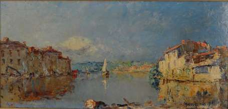 MEISSONNIER Joseph (1864-1943) Martigues. Huile 