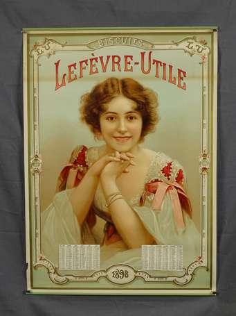 LU/Lefèvre-Utile : Affiche lithographiée pour 