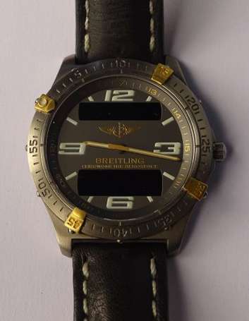 BREITLING - Chronomètre Aérospace. Années 90. 