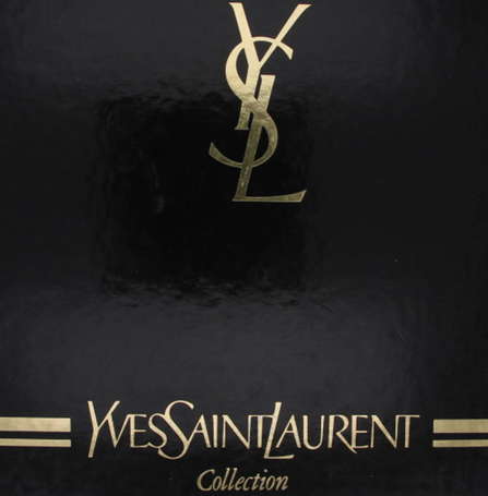 YVES SAINT LAURENT. Collier en métal plaqué or à 