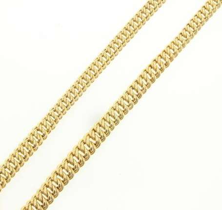 Collier en or jaune 18K (750°/00) maille 