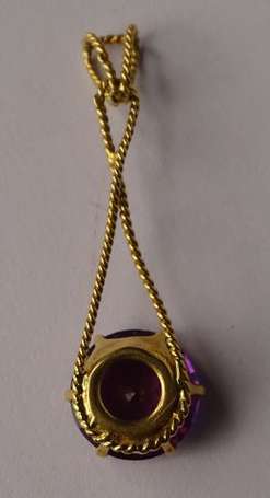 Pendentif en or jaune torsadé 18K (750°/00) 