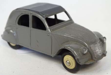 Dinky toys - Citroën 2 cv grise 1 feu , 1 éclat 