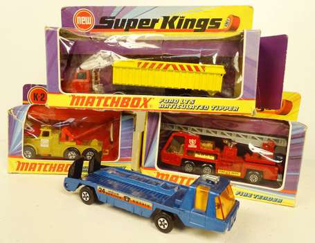 Matchbox - Lot de 4 Camions (3 en boite ) 