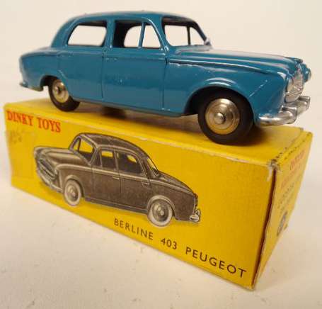 Dinky toys - Peugeot 403 bleue , très bon état en 