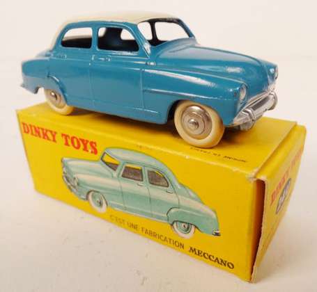 Dinky toys - Simca 9 bicolore bleu/blanc , très 