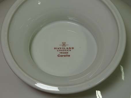 HAVILAND - Une soupière, un saladier, un plat 