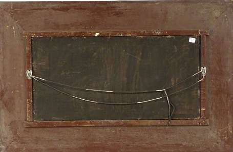 WILSON R. XXe - Promenade en bord de mer. Huile 