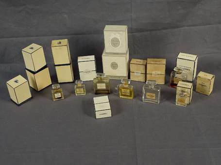 Lot de miniatures Chanel, Dior, Lanvin