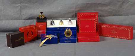 Lot de coffrets de miniatures Cartier et 