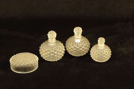 LALIQUE France (années 1990) - Garniture de 