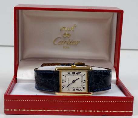 CARTIER - Montre bracelet modèle Tank, le boitier 