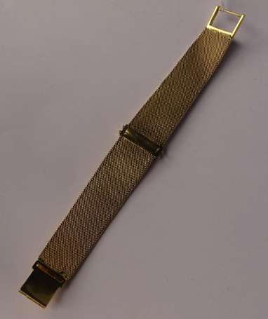 Bracelet ruban en or jaune 18K (750°/00), fermoir 