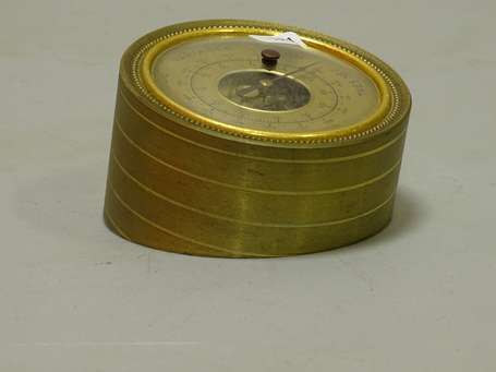 Baromètre en métal doré LANCEL