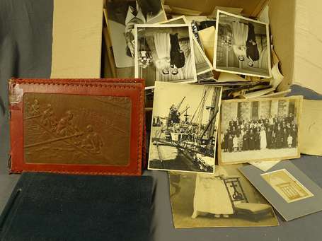 Carton de Photos de Voyage et Famille + documents 