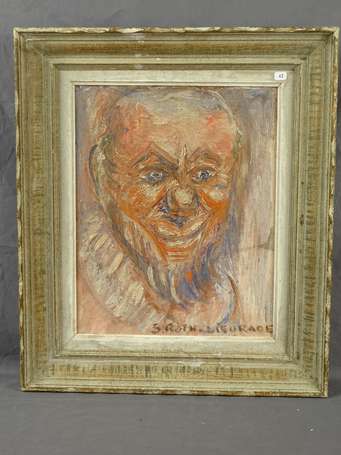 ROTH-LIEURADE S. (Xxe s) Portrait d'homme, huile 