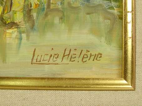HELENE Lucie XXe - Marais d'Olonne. Huile sur 