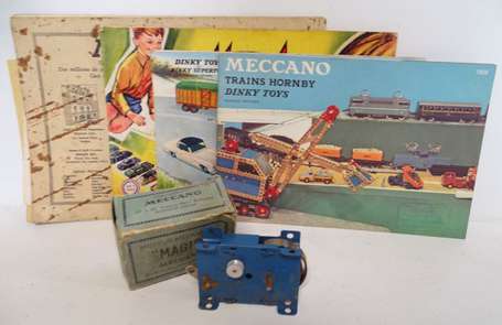 Meccano - Lot de documents, publicités et un 