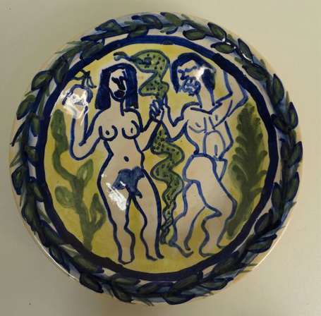 LE CORRE Jos (1925-1979), KERALUC - Assiette 