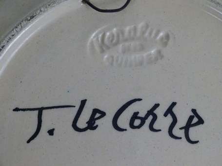 LE CORRE Jos (1925-1979), KERALUC - Assiette en 