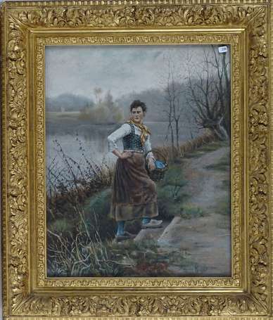 KNIGHT Daniel Ridgway (1839-1924) d'après - 