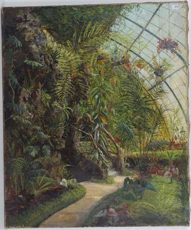 NOEL Pol  (1850-?) d'après - Serre tropicale. 