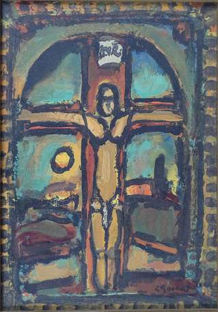 ROUAULT Georges. (1871-1958) - Christ en croix. 