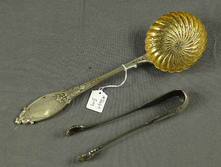 Cuillère saupoudreuse en argent, la spatule 