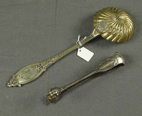 Cuillère saupoudreuse en argent, la spatule 