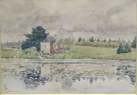 ROY Donatien (1835-1930) - Avessac. Aquarelle, 