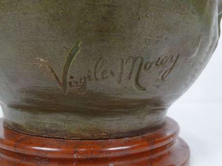 MOREY Virgile (act. 1883-1895). Vase à panse 