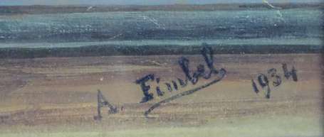 FIMBEL A. XXe - Bouquet. Gouache, signée et datée 