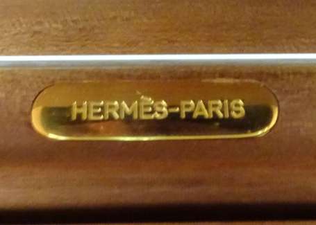 HERMES - Coffret à cigares en racine de thuya 