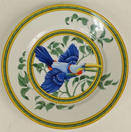 HERMES - Assiette en porcelaine de Limoges modèle 