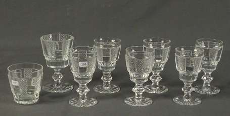 WATERFORD Irlande - Six verres à vin blanc en 