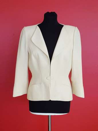 THIERRY MUGLER - Veste crème manches 3/4, 