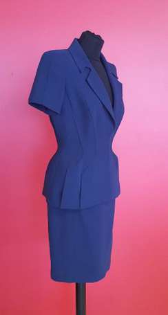 THIERRY MUGLER - Tailleur vintage bleu marine, la 