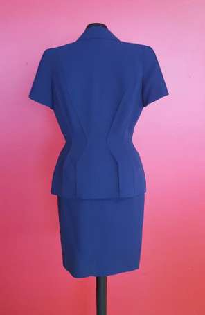 THIERRY MUGLER - Tailleur vintage bleu marine, la 