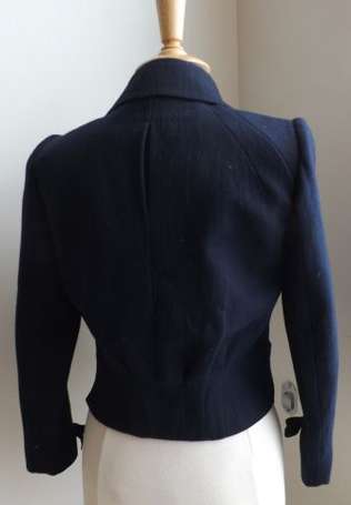 LOUIS VUITTON - Veste spencer en laine bleu marine