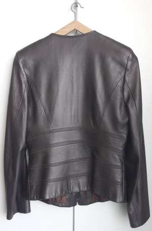 THIERRY MUGLER - Tailleur veste sans col et 