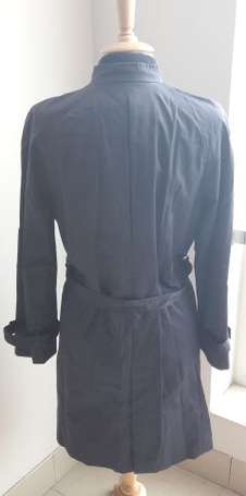 SALVATORE FERRAGAMO - Trench coat bleu marine T.